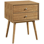 Mid-century modern style nightstand in natural additional photo 5 of 4