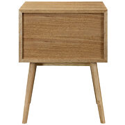 Mid-century modern style nightstand in natural white by Modway additional picture 3