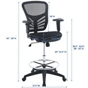 Stylish modern drafting office chair additional photo 4 of 5