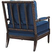 Velvet armchair in navy by Modway additional picture 2