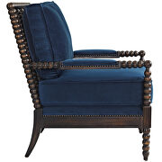 Velvet armchair in navy by Modway additional picture 4