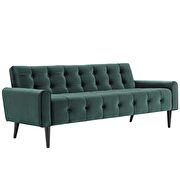 Performance velvet sofa in green additional photo 3 of 3