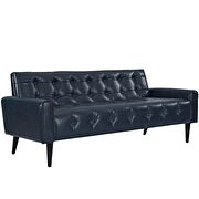 Upholstered vinyl sofa in blue by Modway additional picture 3