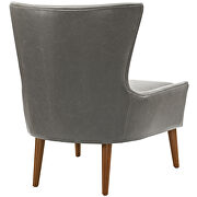 Upholstered vinyl armchair in gray additional photo 2 of 4