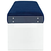 Performance velvet bench in navy by Modway additional picture 6