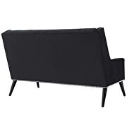 Performance velvet loveseat in black by Modway additional picture 5