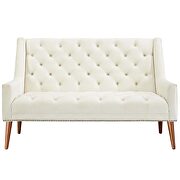 Performance velvet loveseat in ivory by Modway additional picture 3