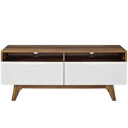 Tv stand in walnut white by Modway additional picture 4
