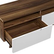Tv stand in walnut white by Modway additional picture 5