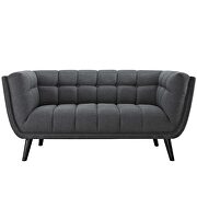 Upholstered fabric loveseat in gray by Modway additional picture 5