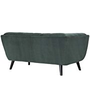 Performance velvet loveseat in green by Modway additional picture 2