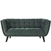 Performance velvet loveseat in green by Modway additional picture 5