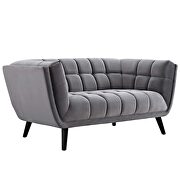 Performance velvet loveseat in gray by Modway additional picture 4