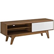 Tv stand in walnut white by Modway additional picture 2
