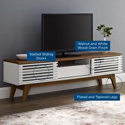 Tv stand in walnut white by Modway additional picture 10