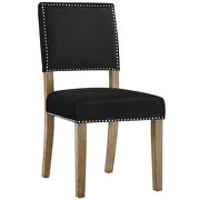 Wood dining chair in black additional photo 2 of 3