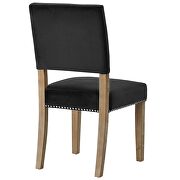 Wood dining chair in black additional photo 3 of 3
