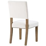 Wood dining chair in ivory additional photo 3 of 3