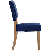 Wood dining chair in navy additional photo 3 of 3