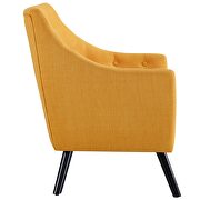 Mustard fabric upholstery armchair by Modway additional picture 4