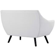 White fabric upholstery loveseat by Modway additional picture 2
