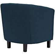 Upholstered fabric armchair in azure additional photo 2 of 5