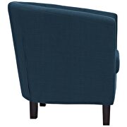 Upholstered fabric armchair in azure additional photo 3 of 5