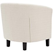 Upholstered fabric armchair in beige additional photo 2 of 5