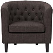 Upholstered fabric armchair in brown by Modway additional picture 6