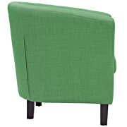 Upholstered fabric armchair in kelly green additional photo 3 of 5
