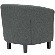 Upholstered fabric armchair in gray additional photo 2 of 5
