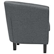 Upholstered fabric armchair in gray additional photo 3 of 5