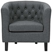 Upholstered fabric armchair in gray by Modway additional picture 6