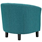 Upholstered fabric armchair in teal additional photo 2 of 5