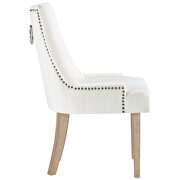 Performance velvet dining chair in ivory additional photo 3 of 3