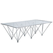 Rectangle coffee table in clear by Modway additional picture 2