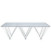 Rectangle coffee table in clear by Modway additional picture 3