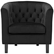 Performance velvet armchair in black by Modway additional picture 3