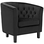 Performance velvet armchair in black by Modway additional picture 4