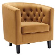Performance velvet armchair in cognac by Modway additional picture 6