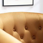 Performance velvet armchair in cognac by Modway additional picture 8