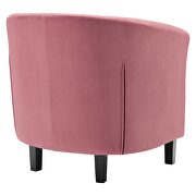 Performance velvet armchair in dusty rose additional photo 5 of 8