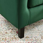 Performance velvet armchair in emerald additional photo 2 of 8