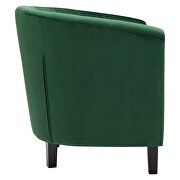 Performance velvet armchair in emerald additional photo 3 of 8