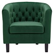 Performance velvet armchair in emerald additional photo 4 of 8