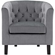 Performance velvet armchair in gray by Modway additional picture 6