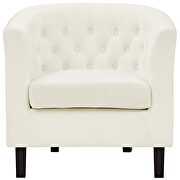 Performance velvet armchair in ivory by Modway additional picture 6