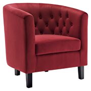 Performance velvet armchair in maroon by Modway additional picture 7