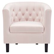 Performance velvet armchair in pink additional photo 4 of 8