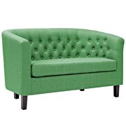 Upholstered fabric loveseat in kelly green by Modway additional picture 3